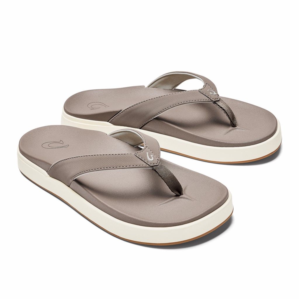 Sandalias Olukai Nu‘a Pi‘o - Chanclas Mujer Cafes 20458-321